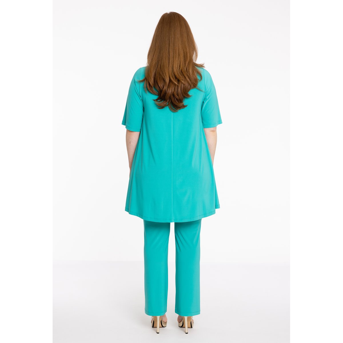 Tunique v-cou turquoise, YOEK