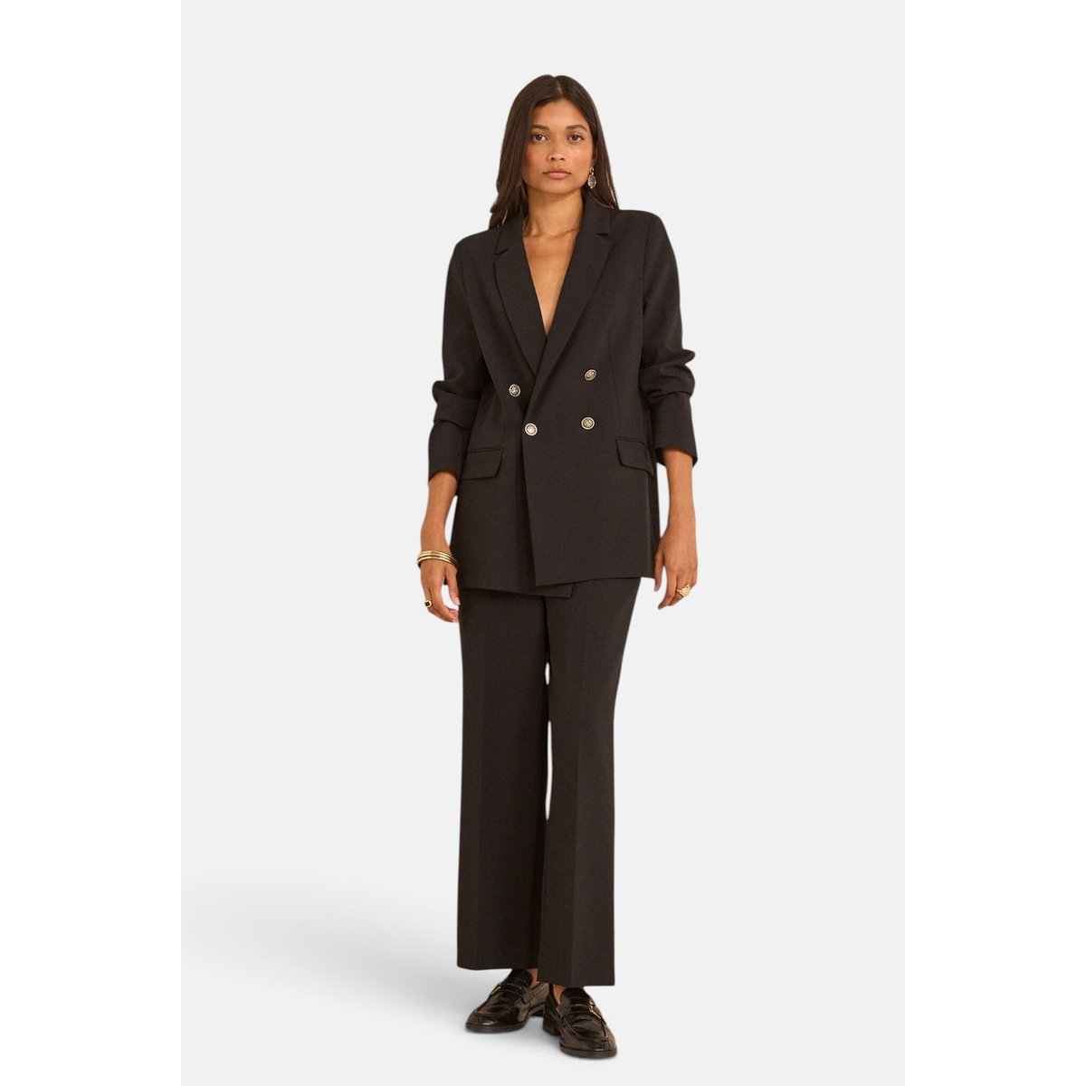 Pantalon large noir LOLA noir, Maison 123