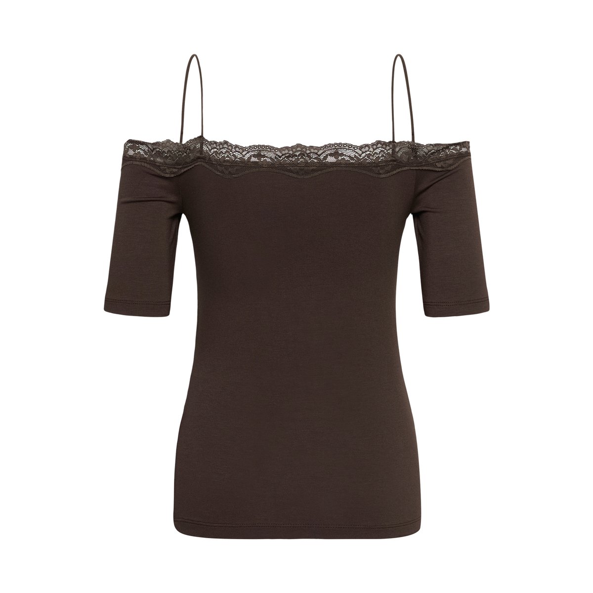 T-shirt marron chocolate brown, KAFFE