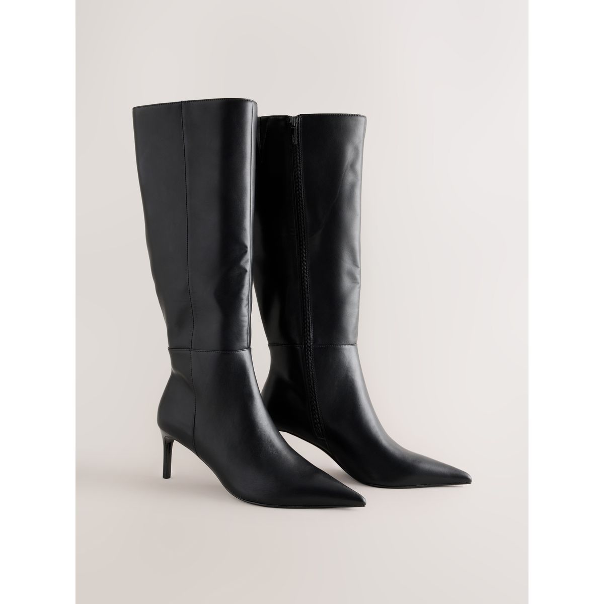 Bottes hauteur genou pointues noir, NEXT