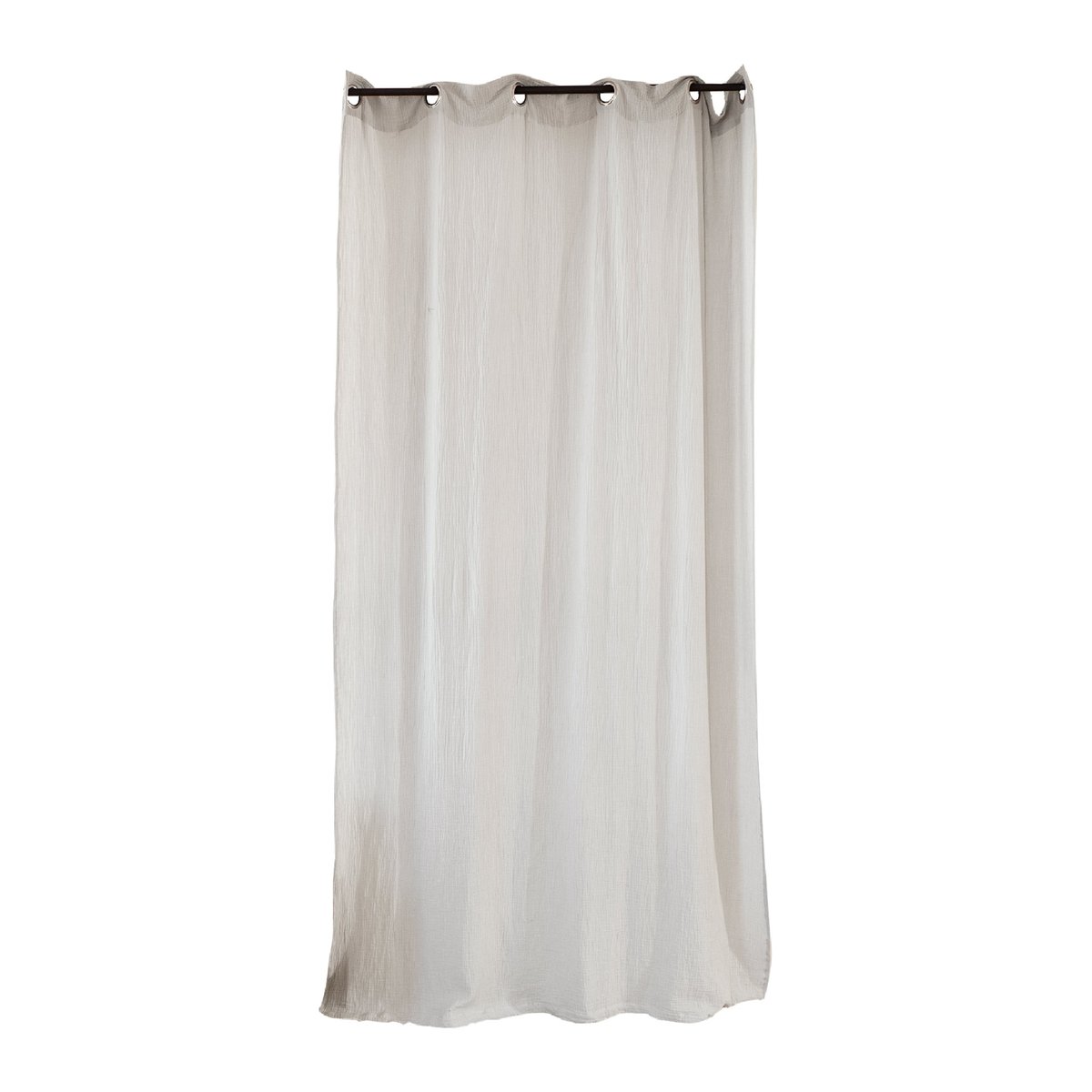 Rideau d'ameublement en gaze de coton gris clair, COTE DECO