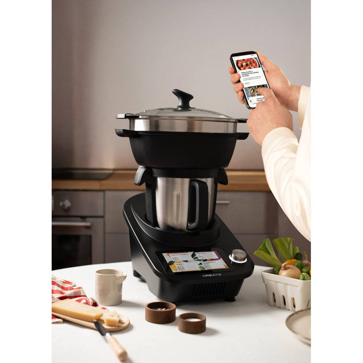 Robot de cuisine CHEFBOT TOUCH PRO CONNECT couleur unique, CREATE