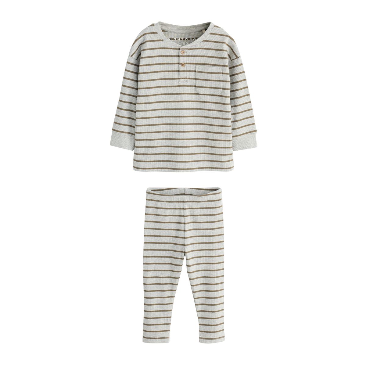 Pyjama douillet, lot de 3 bleu/gris/bordeaux, NEXT