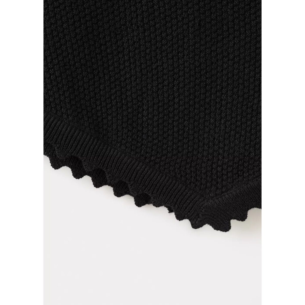 Top asymétrique sequins noir, MANGO TEEN