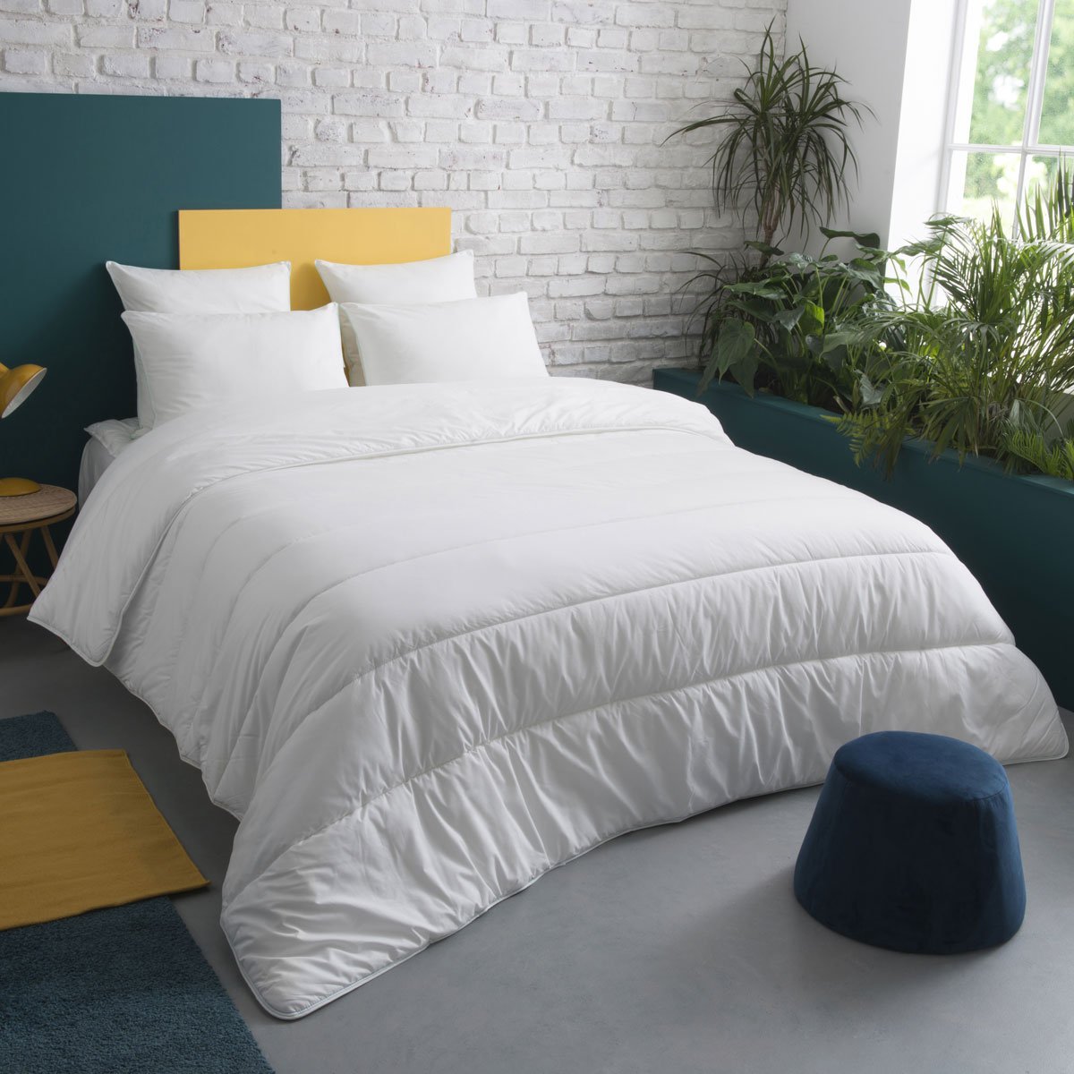 Couette TEMPÉRÉE Gonflant Durable - Coton Bio - Odette blanc, WAKE ME GREEN