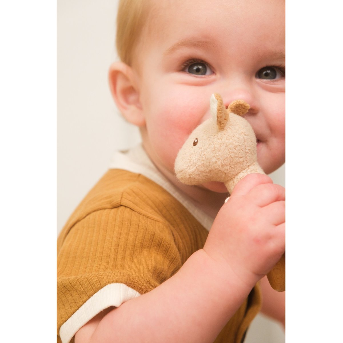 Coffret cadeau doudou et hochet Girafe beige, EGMONT TOYS