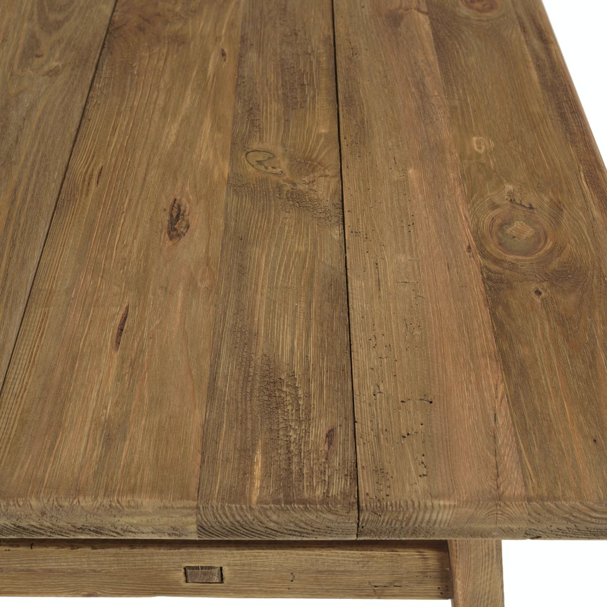 Table à manger bois recyclé style campagne 140 cm DENVER bois naturel, PIER IMPORT