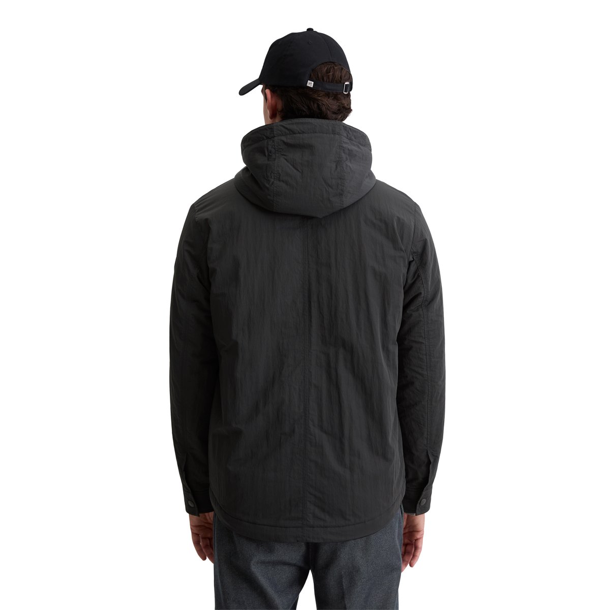 Veste légèrement ouatinée regular avec capuche amovible noir, MARC O'POLO