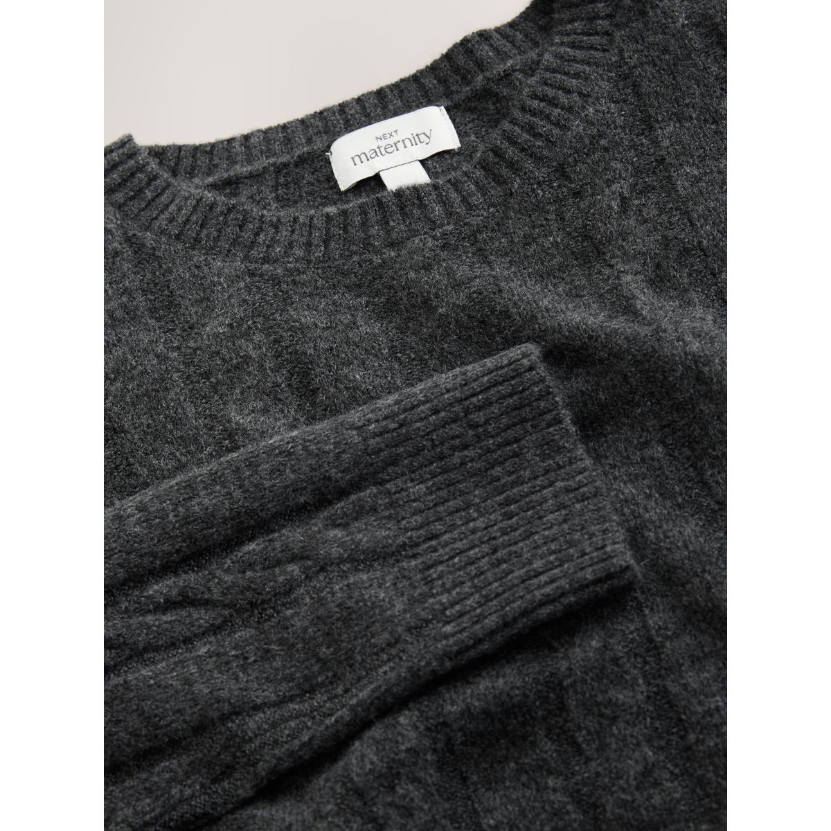 Robe d'allaitement en maille maternité gris anthracite, NEXT