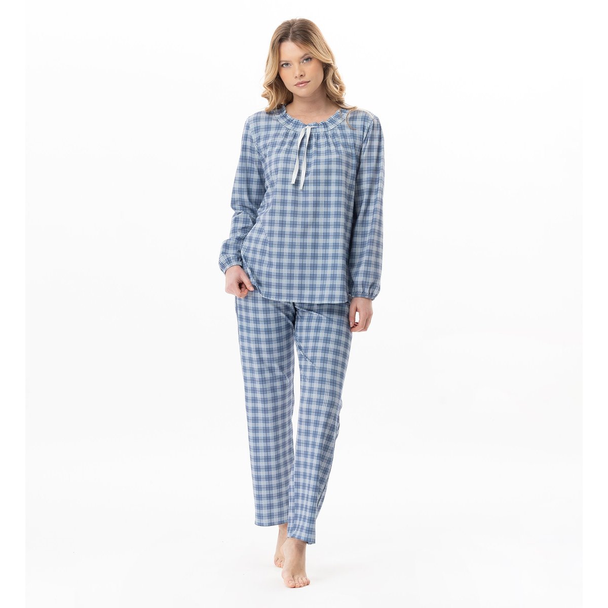 Pyjama en coton modal CLUB 102 bleu, LE CHAT