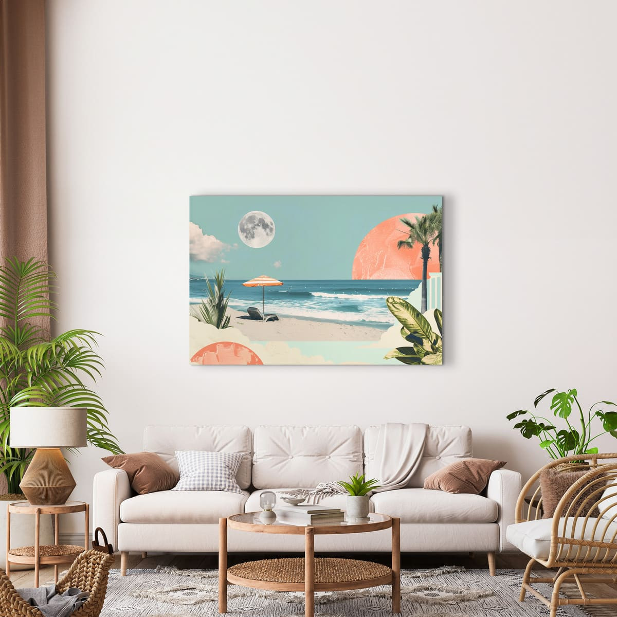 Tableau Mural Escapade Côtière PLAGE tableau en verre synthétique, CEANOTHE