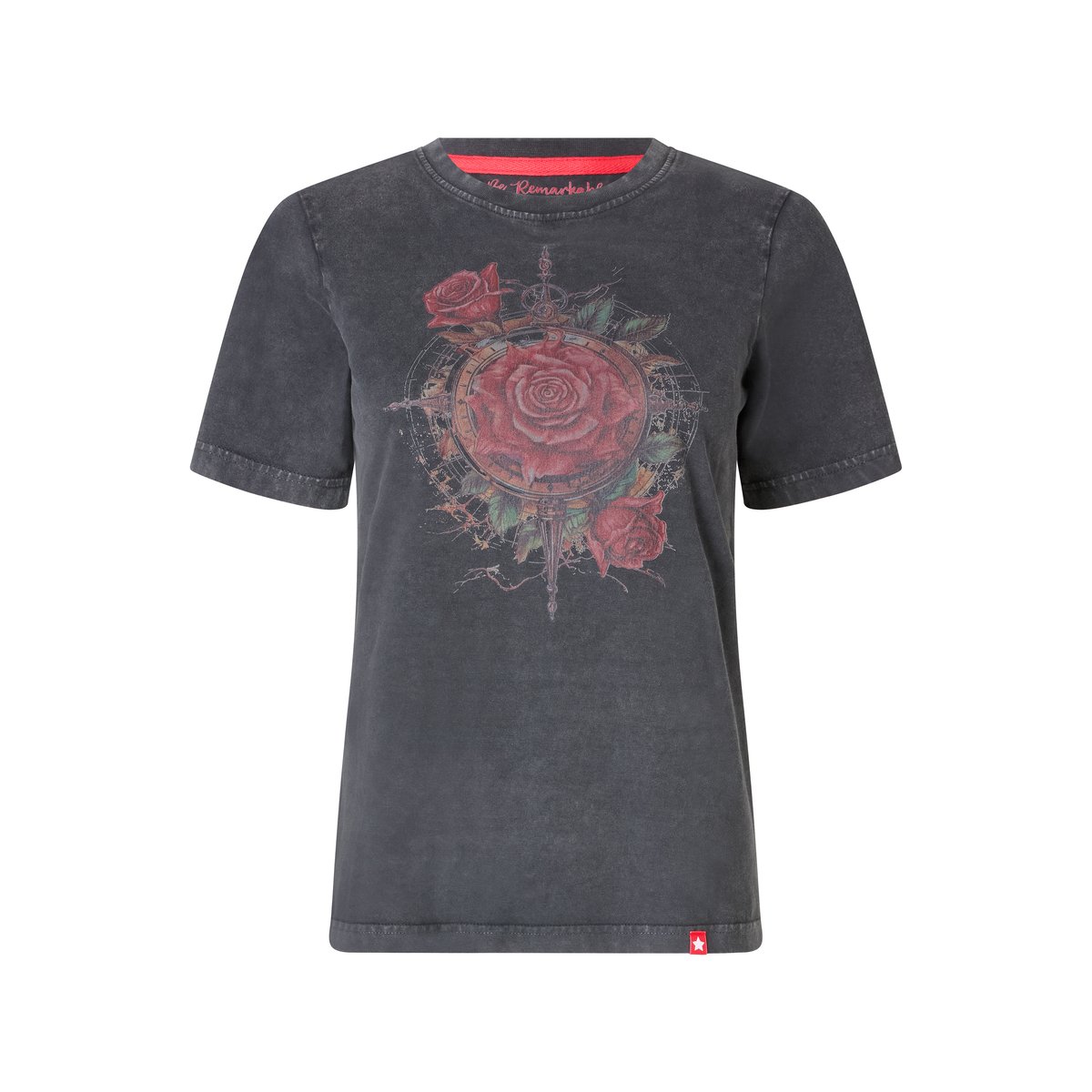 T-shirt à motif rose gris, JOE BROWNS