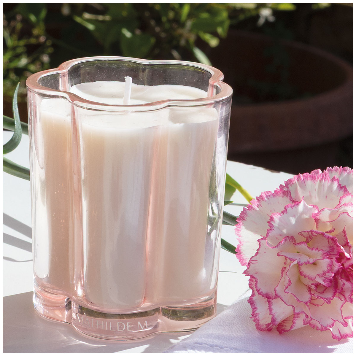 Bougie parfumée Gourmandises d'Été - PETITE MADELEINE rose, MATHILDE M