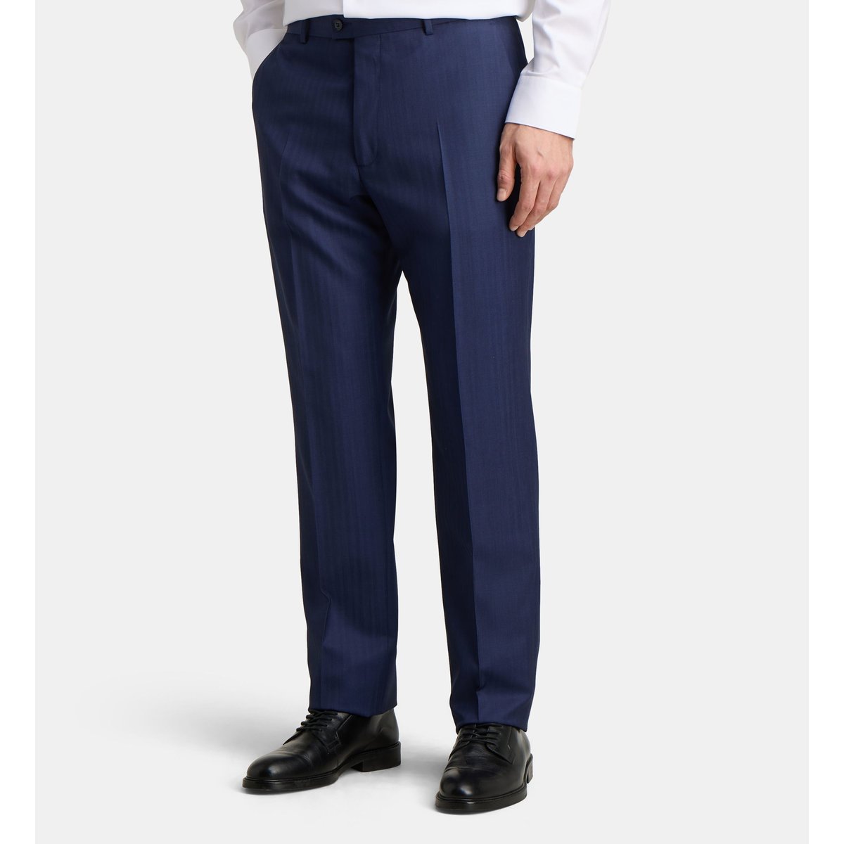 Pantalon de costume andrea p droit en laine bleu foncé, COMPTOIR GL