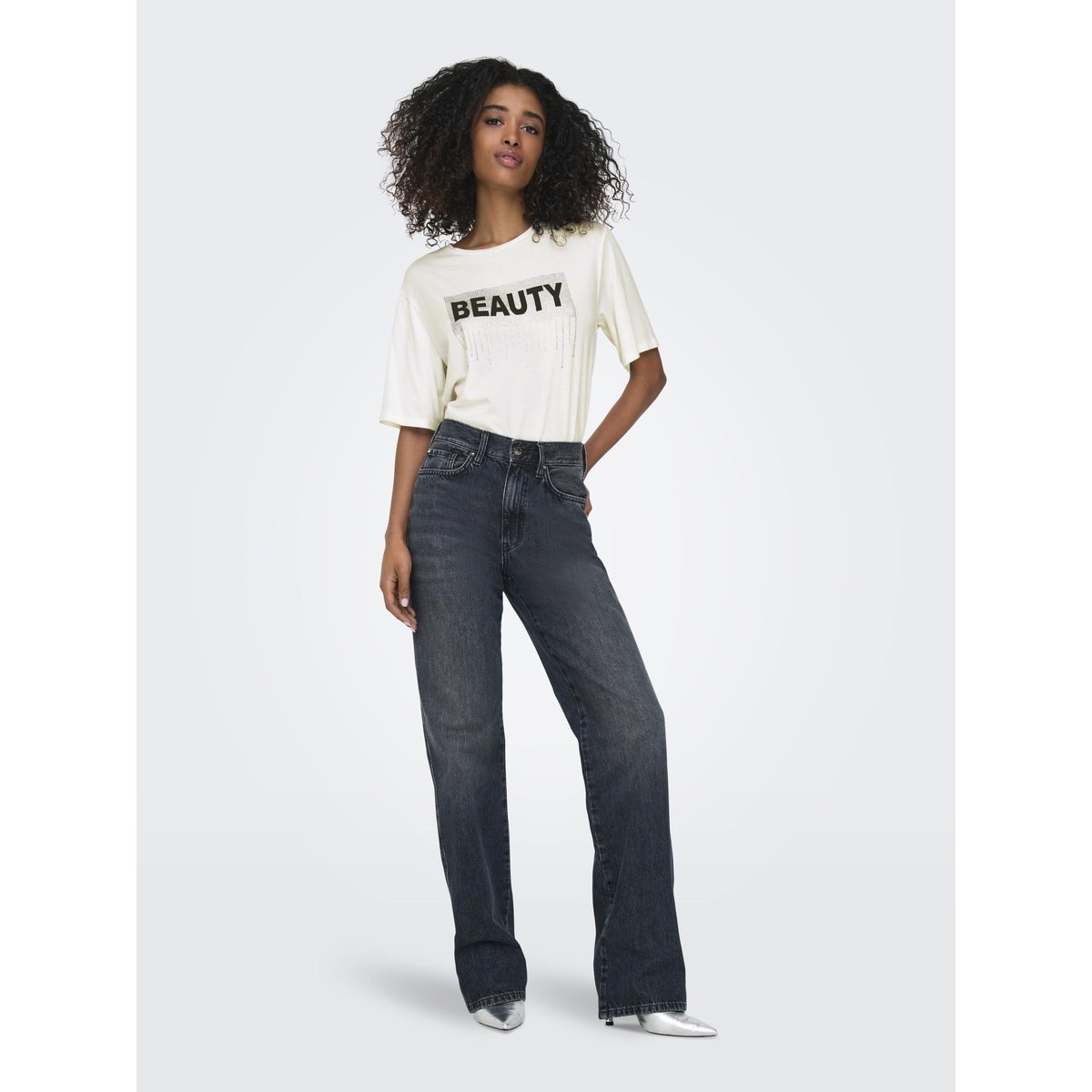 T-Shirt cloud dancer 1, ONLY