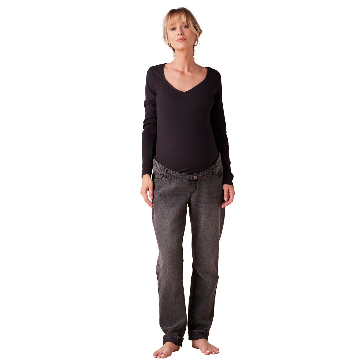 Jean slim de grossesse denim gris, ENVIE DE FRAISE