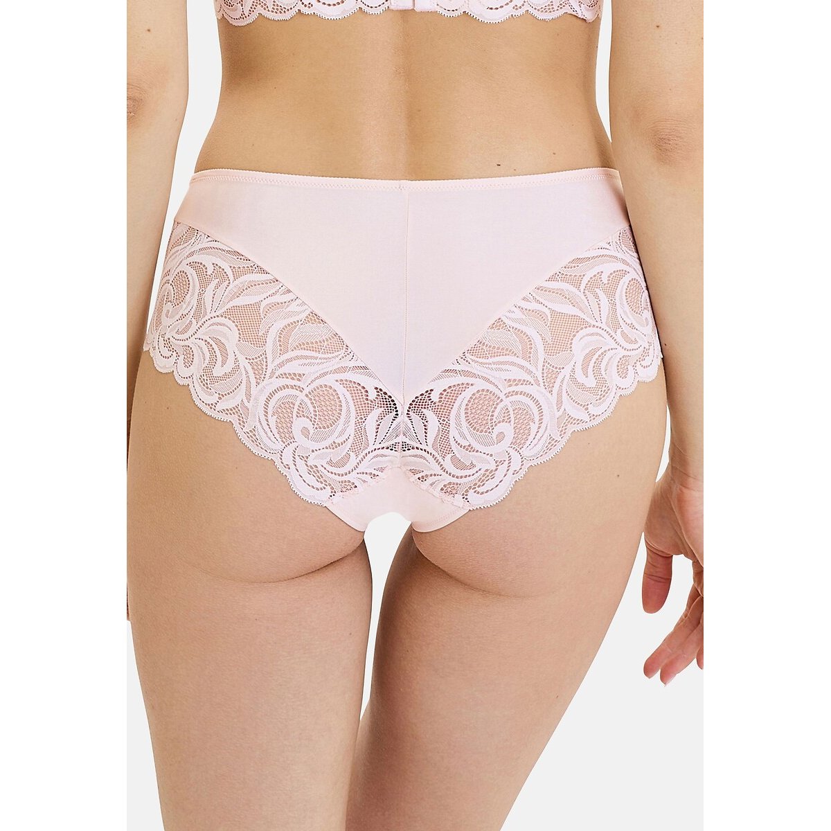 Culotte dentelle CARLA rose poudre, SANS COMPLEXE