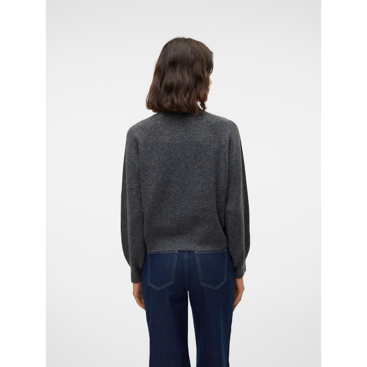 Pull En Maille dark grey melange, VERO MODA