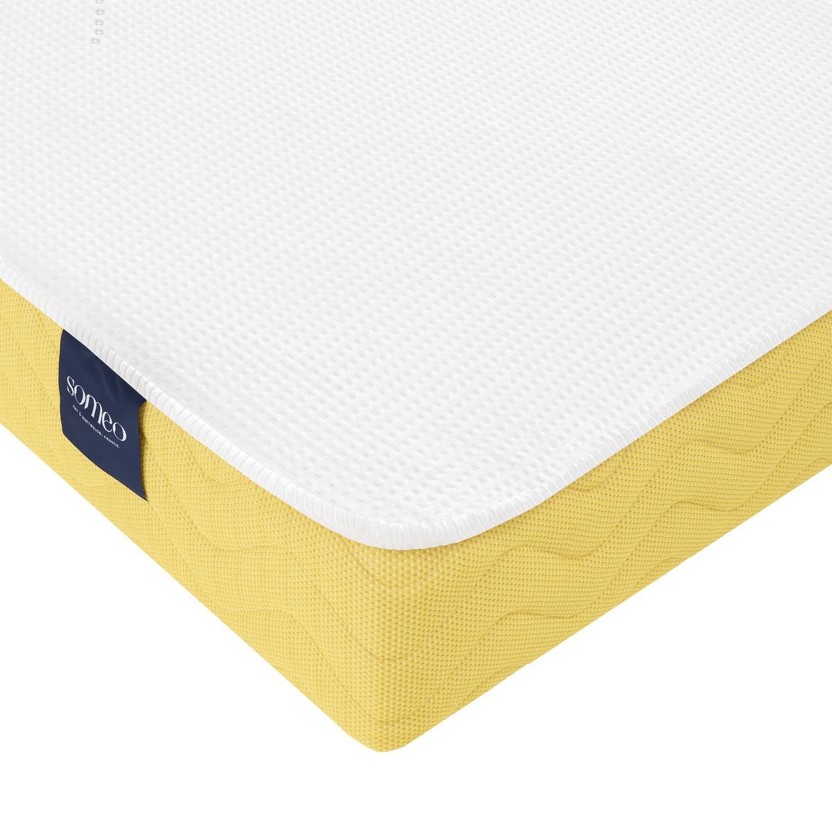 Matelas mousse Aurore 400 clic-clac blanc, SOMEO