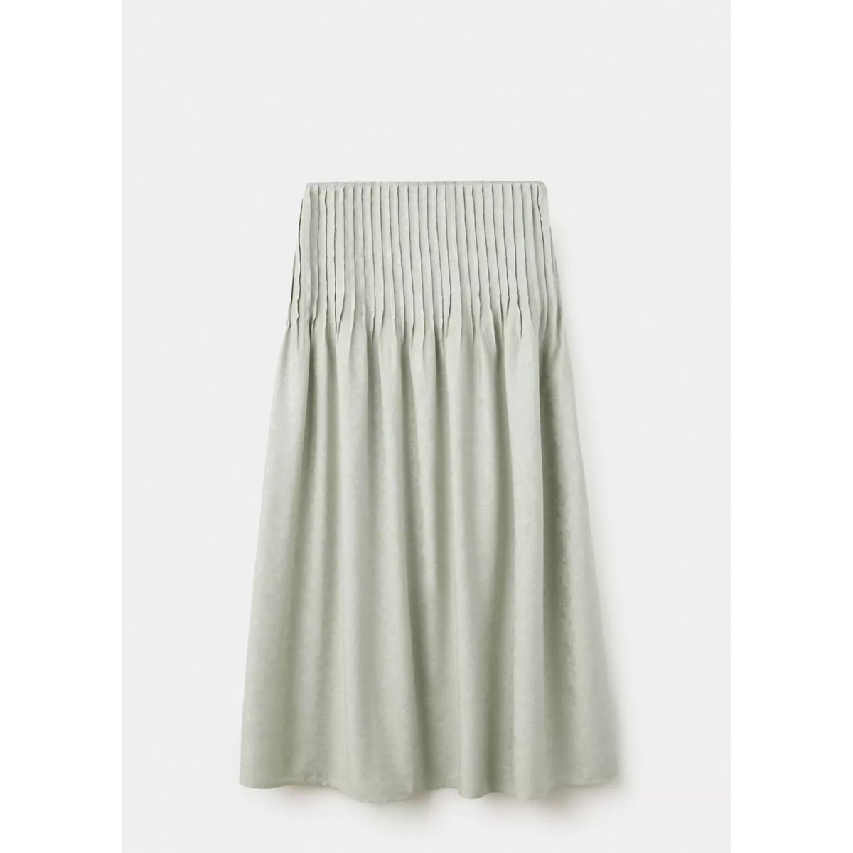 Jupe évasée plissée vert menthe, MANGO TEEN