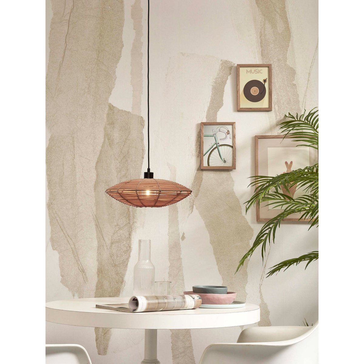 Lampe Suspendue Rotin TANAMI rotin, GOOD & MOJO