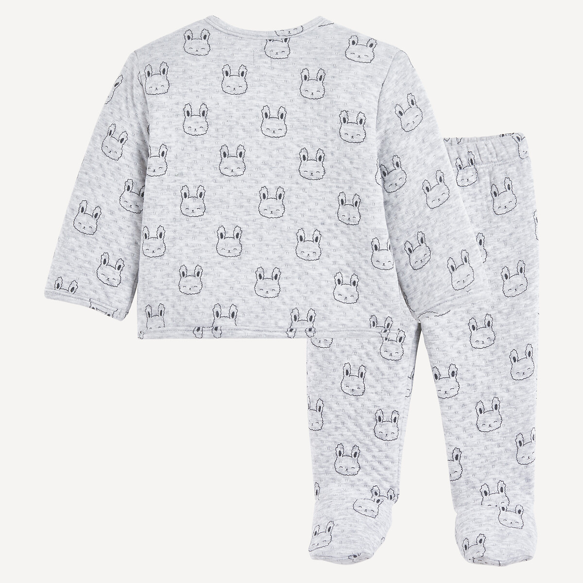 Ensemble 2 pièces matelassé, brassière et pantalon à pieds gris, LA REDOUTE COLLECTIONS