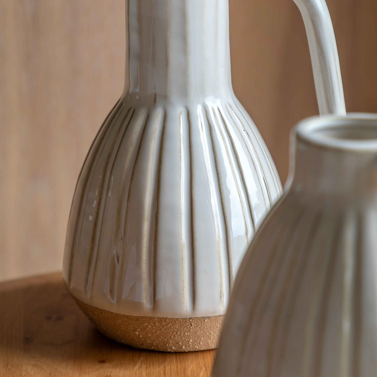 21cm Ceramic Handled Vase white, ÉDITÉ