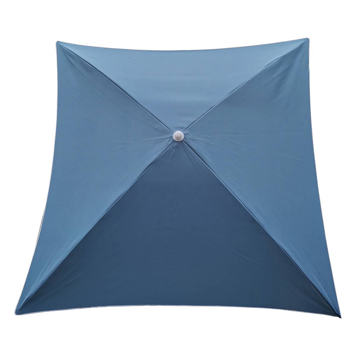 Parasol Plage Carré Helenie Gris bleu orage, 5FIVE SIMPLY SMART