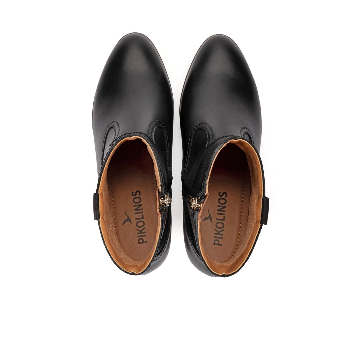 Bottines à talon cuir Zamora black, PIKOLINOS