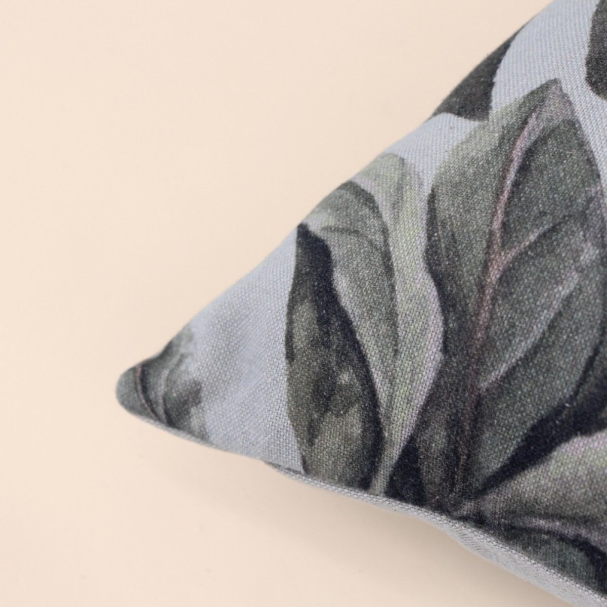 Coussin imprimé floral 45x45cm vert, ORNAMI