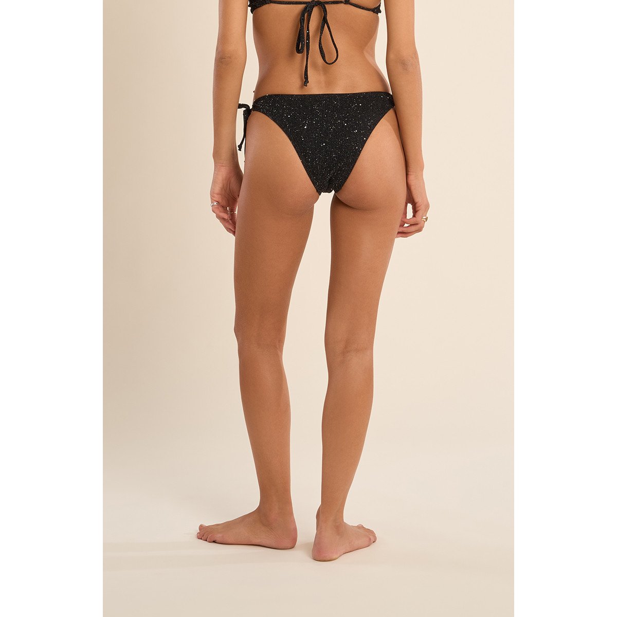 Bas de maillot de bain, pailleté noir, MOLLY BRACKEN