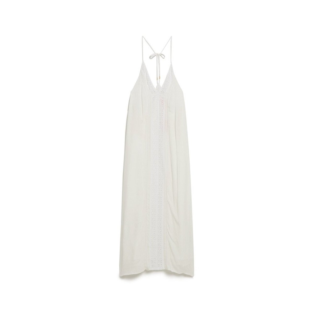 Robe caraco longue Ibiza blanc cassé, SUPERDRY