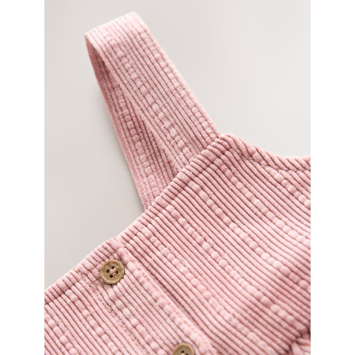 Robe chasuble sans manches en velours côtelé rose pastel, NEXT