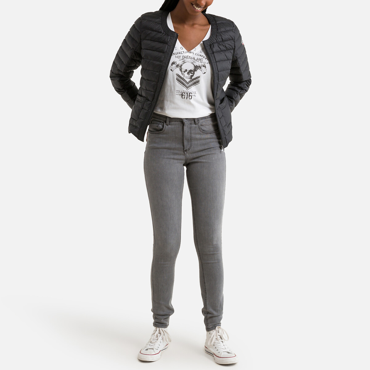 Douda Quilted Padded Jacket black, JOTT
