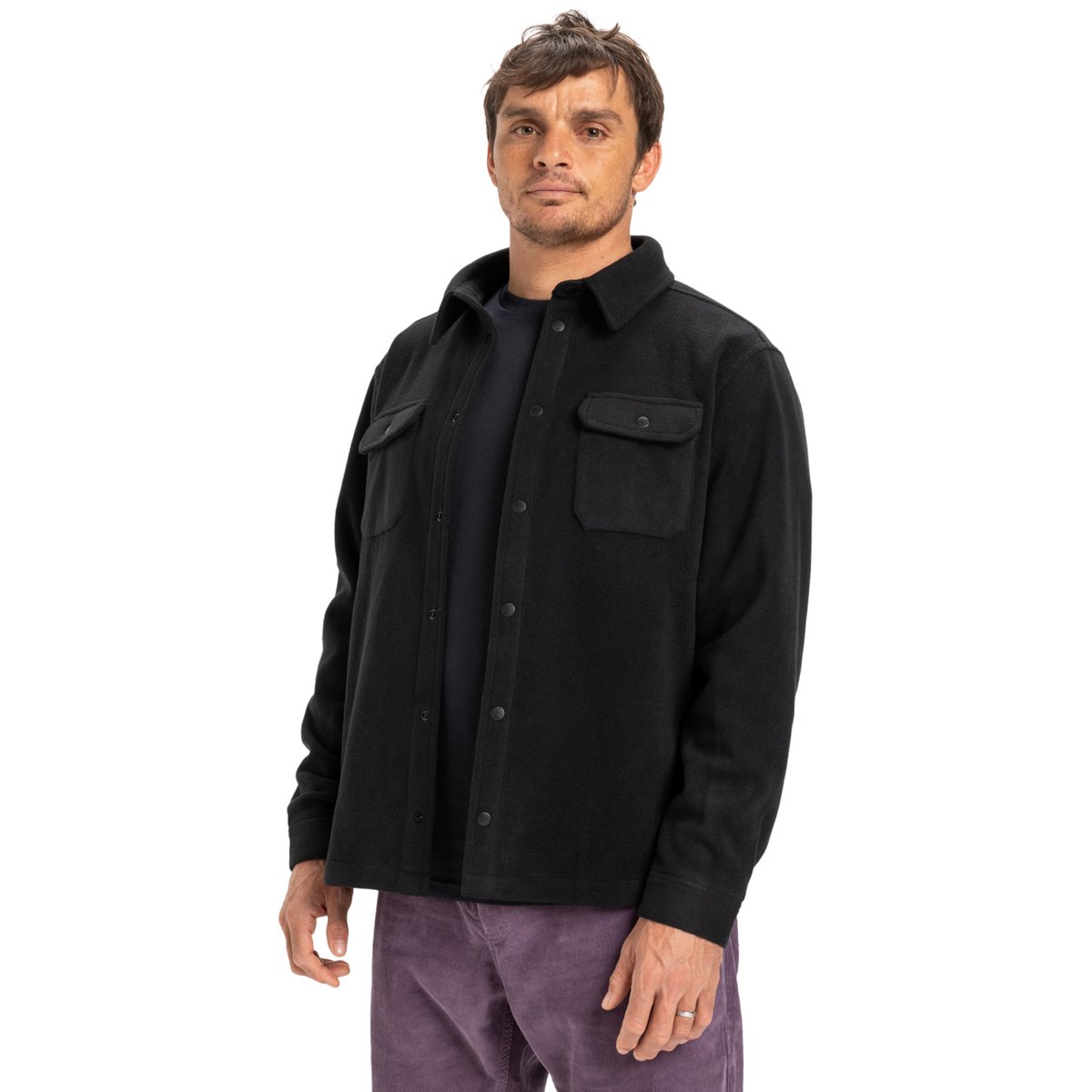 Chemise en polaire SURF DAYS noir black, QUIKSILVER