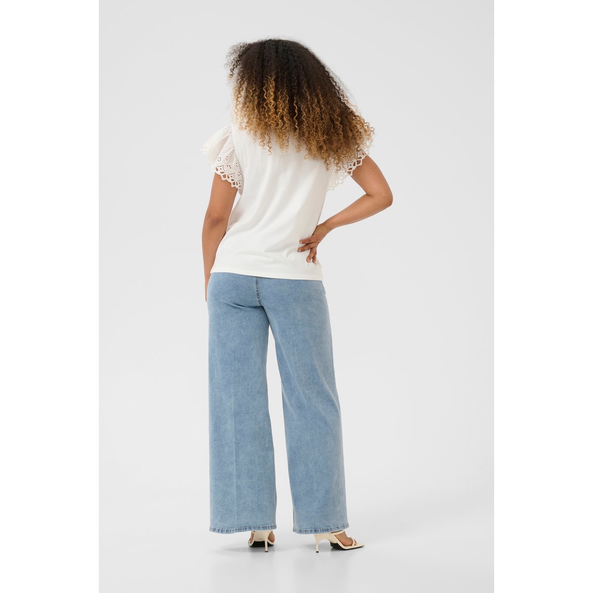 Sans manches blanc snow white, CREAM