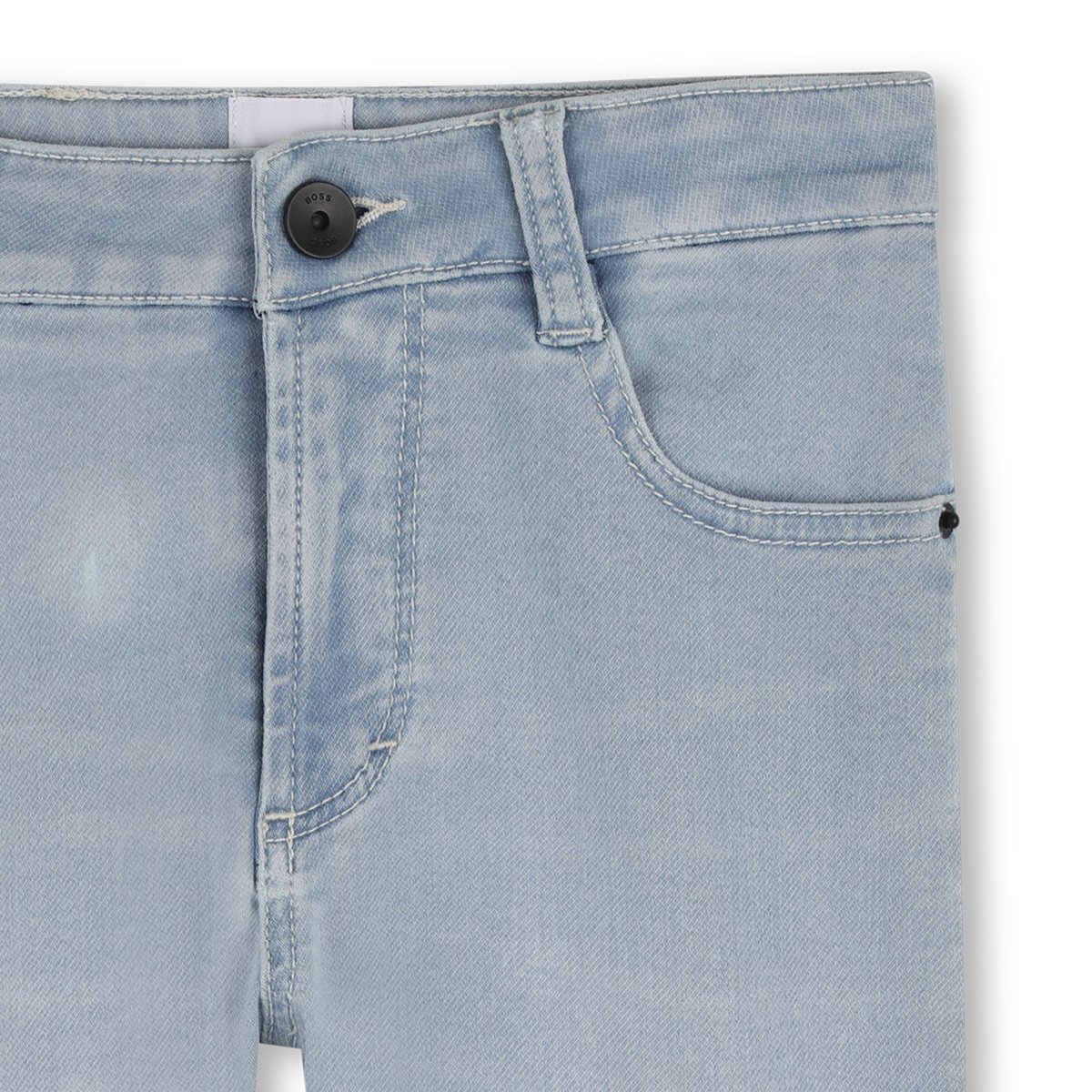 Short en jean double stone, BOSS KIDSWEAR