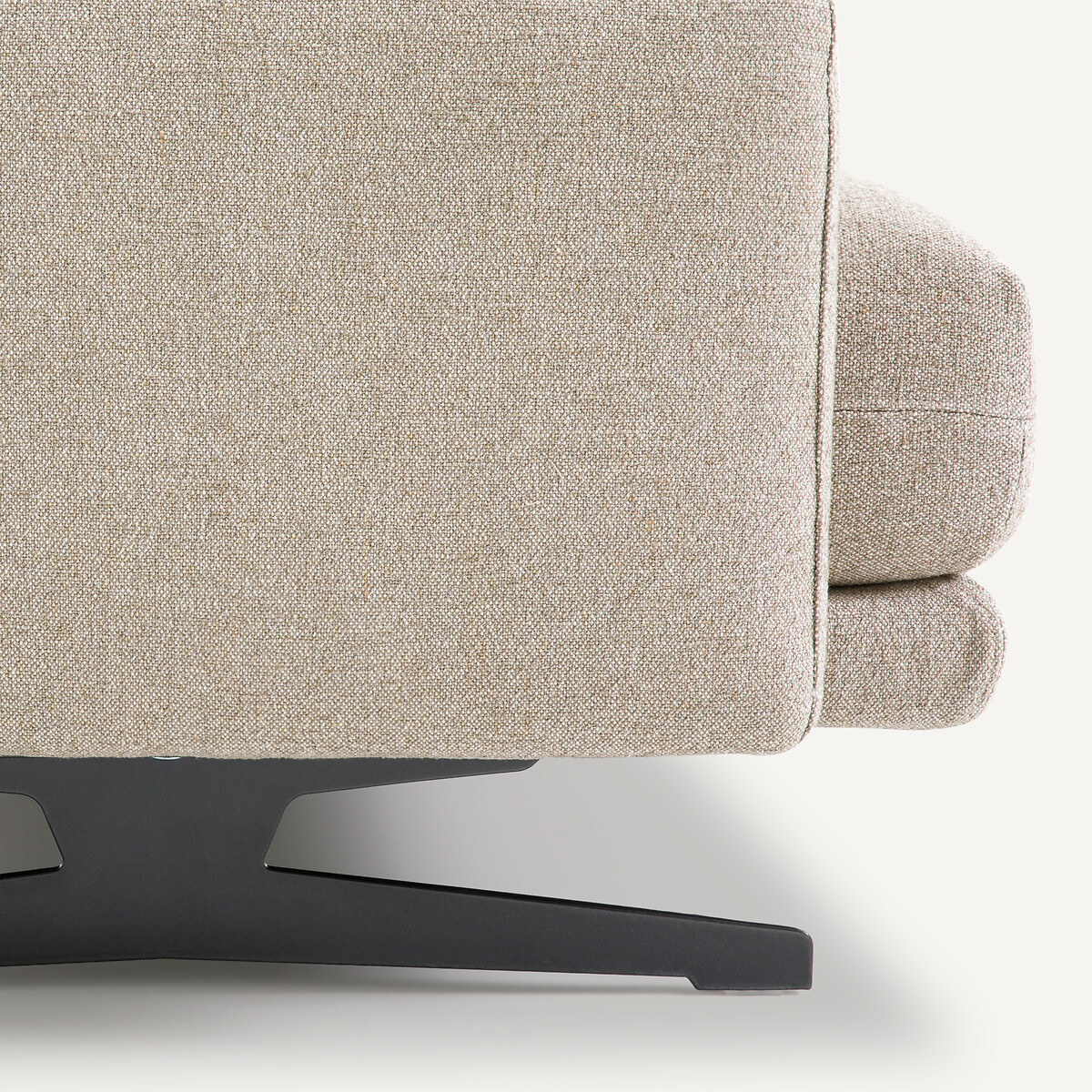 2-Sitzer-Sofa Delicato, Strukturgewebe Viskose/Leinen natur, AM.PM