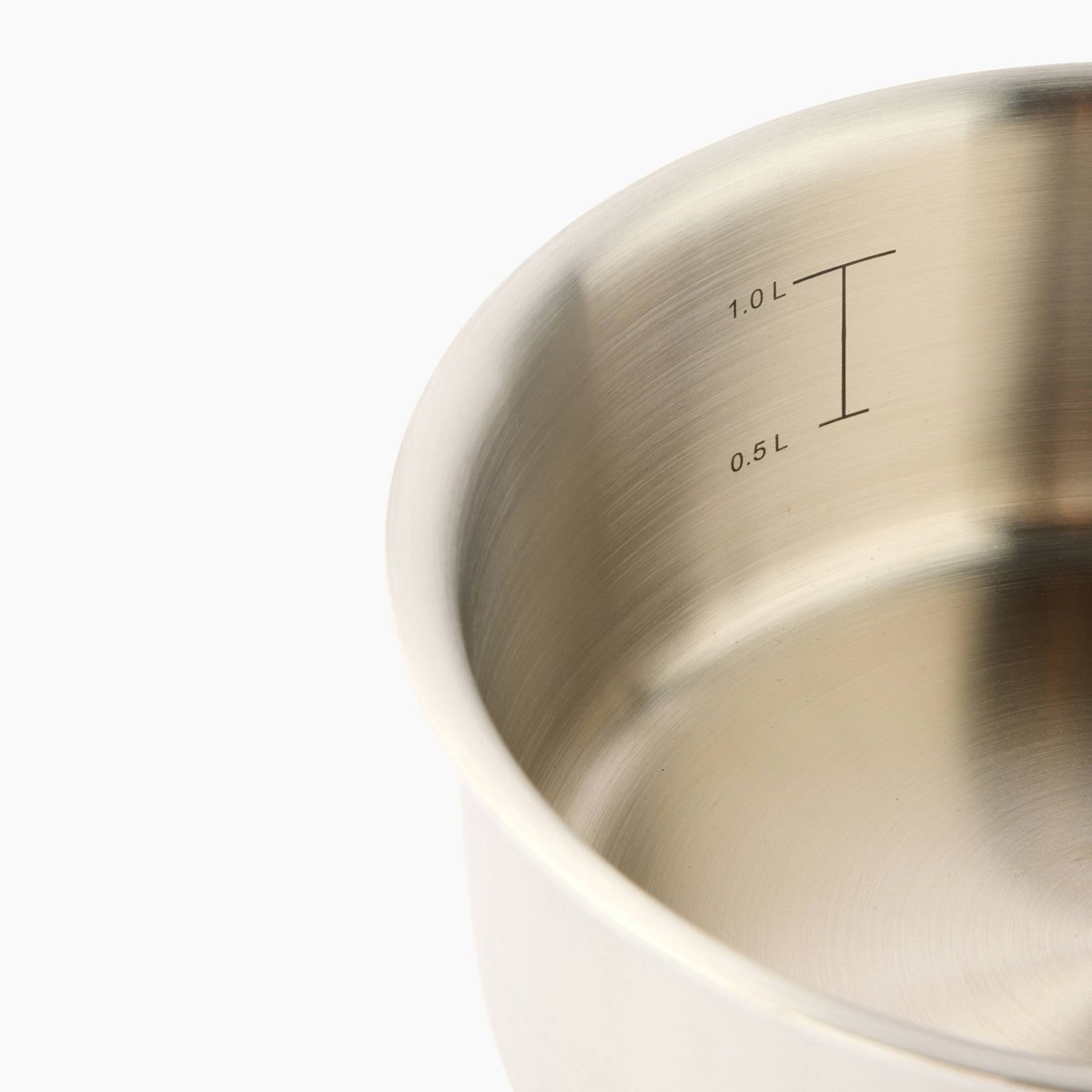 Casserole en inox, 16cm, induction couleur unique, MONOPRIX MAISON