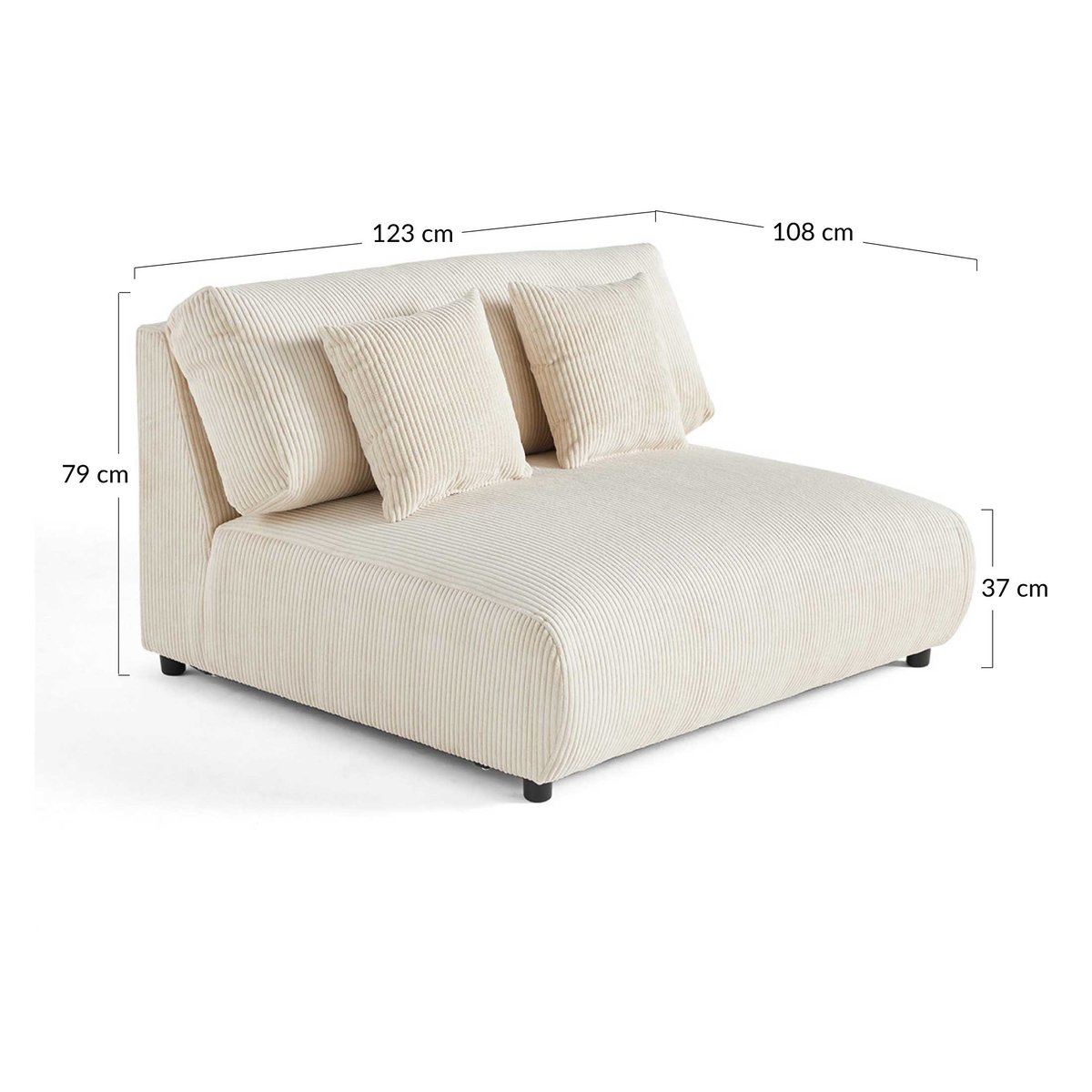 Module d'assise - GARANCE bleu nuit, BEST MOBILIER