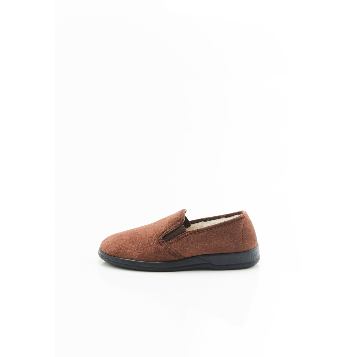 Chaussons intérieur laine marron, DAMART