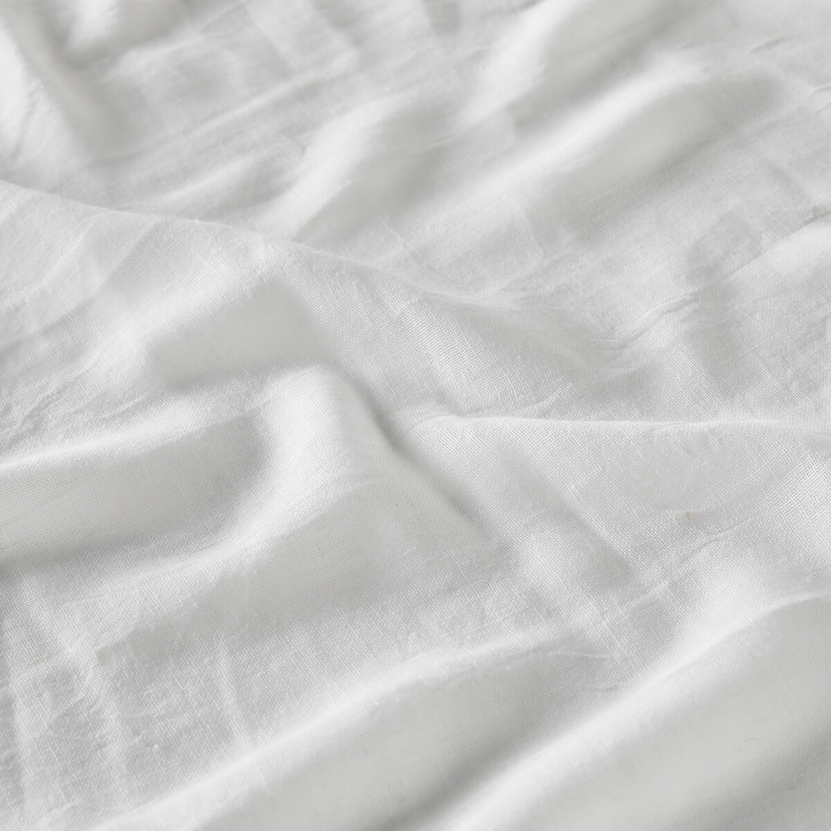 Voilage polyester et lin oeillet Aron blanc, LA REDOUTE INTERIEURS