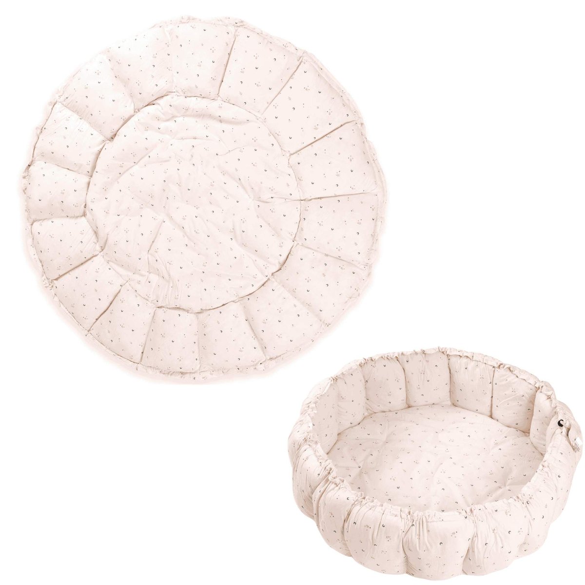 play&go - tapis d´éveil & cocon organic - moon ecru, PLAY ET GO