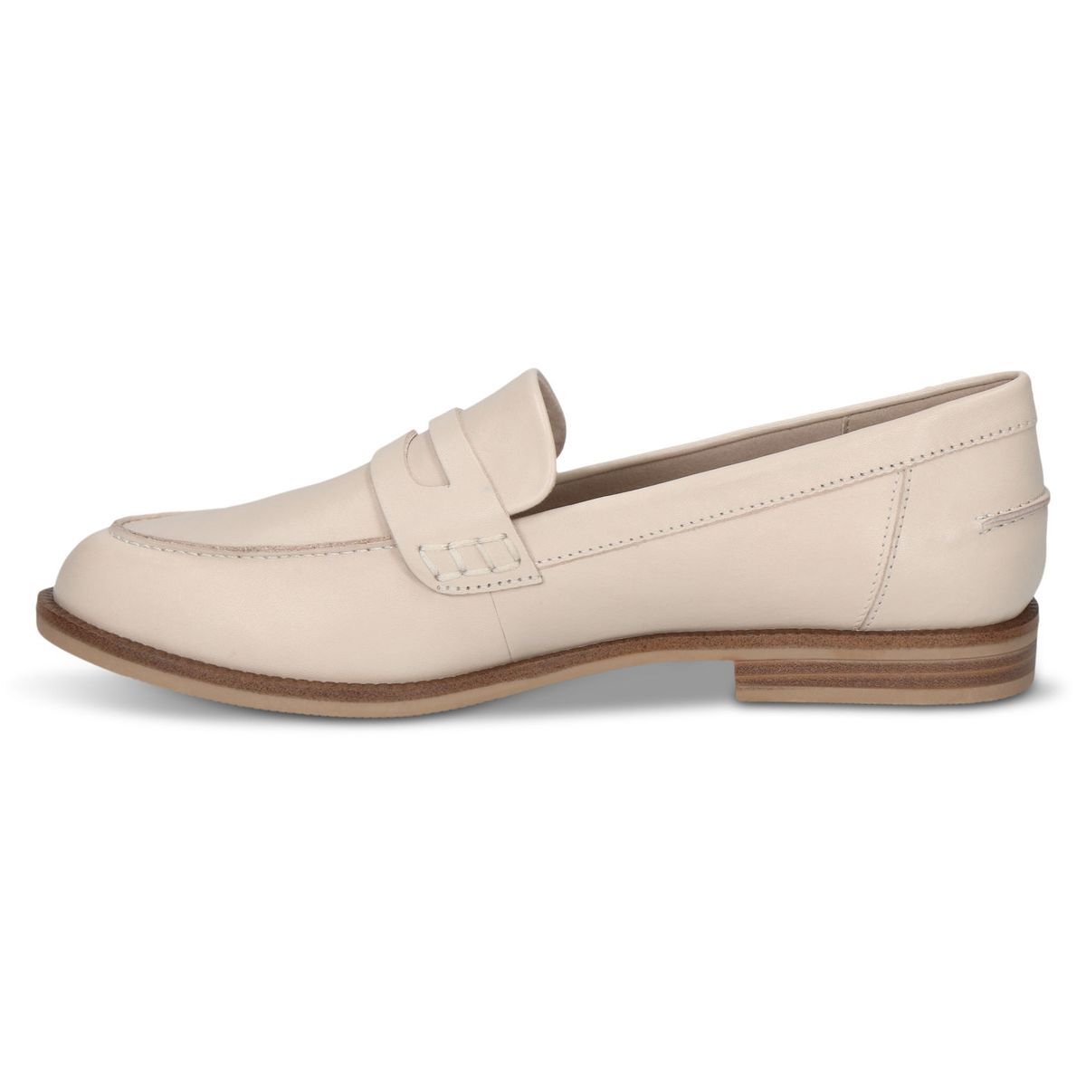 Slipper en cuir blanc, CAPRICE