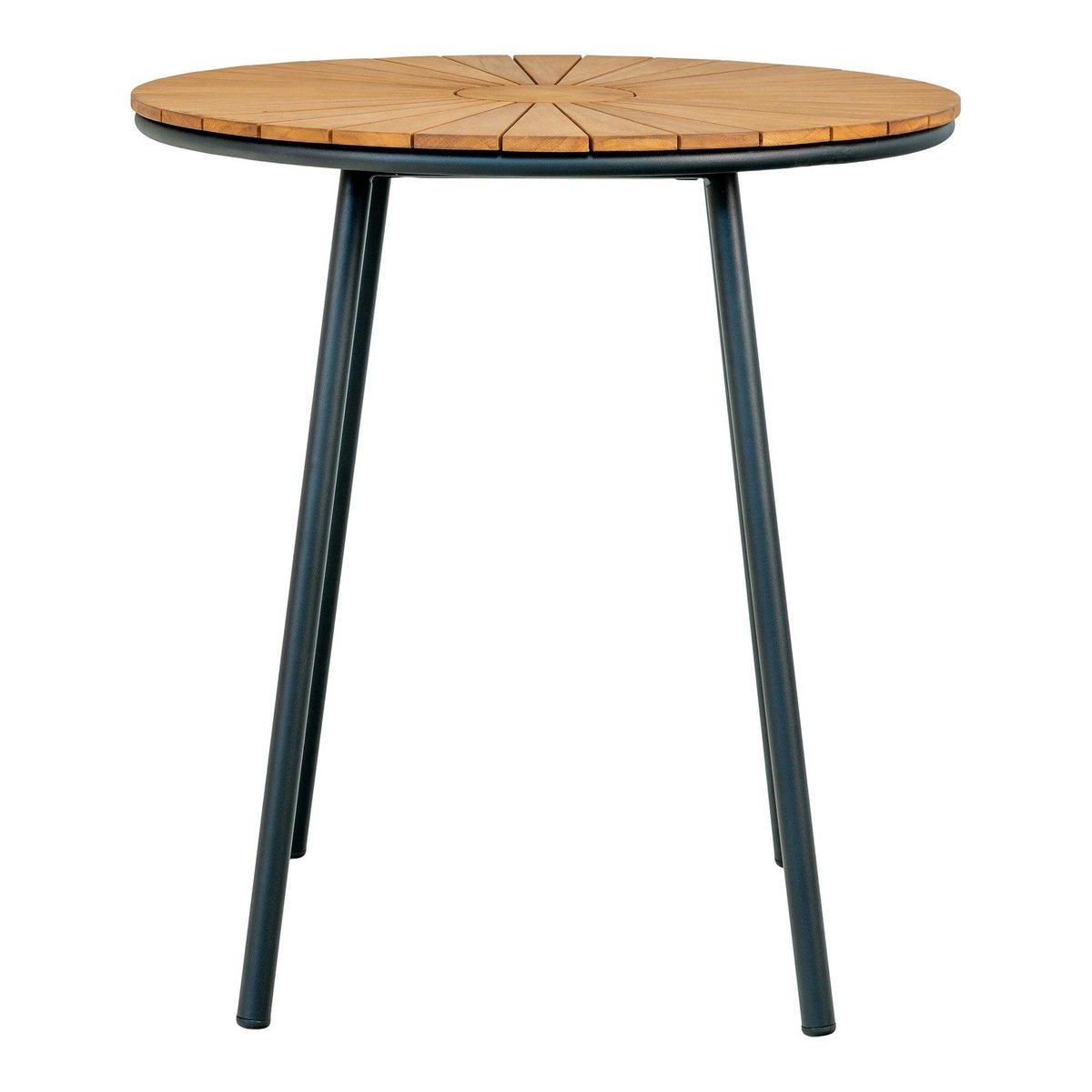 Table bistrot ronde en teck ø70 cm LAKEWOOD bois naturel, PIER IMPORT