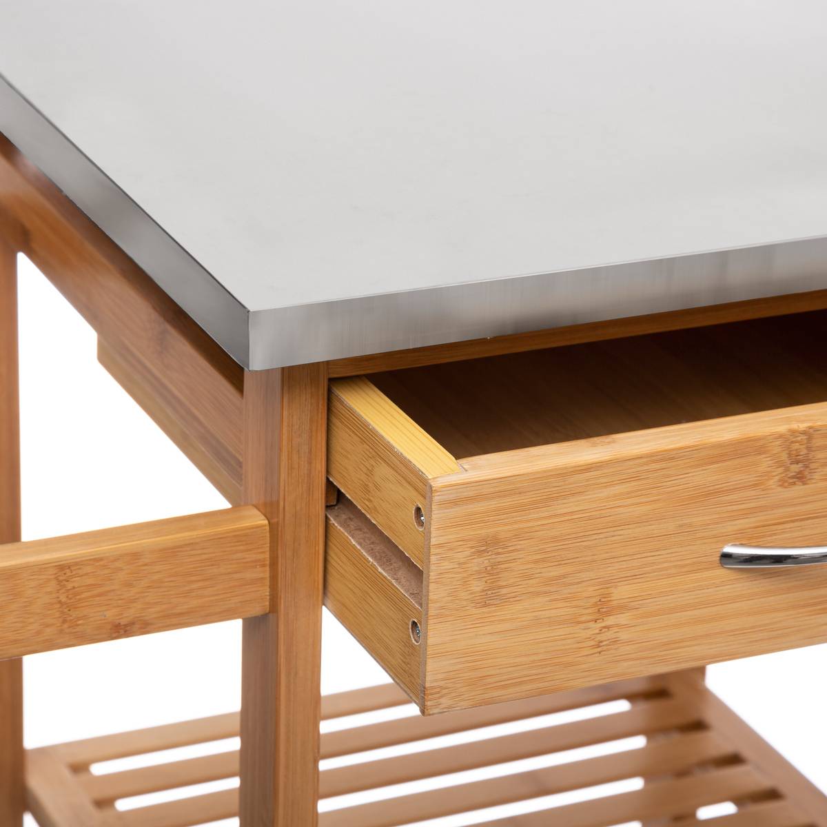 Desserte tiroirs/paniers BAMBOU beige, 5FIVE SIMPLY SMART