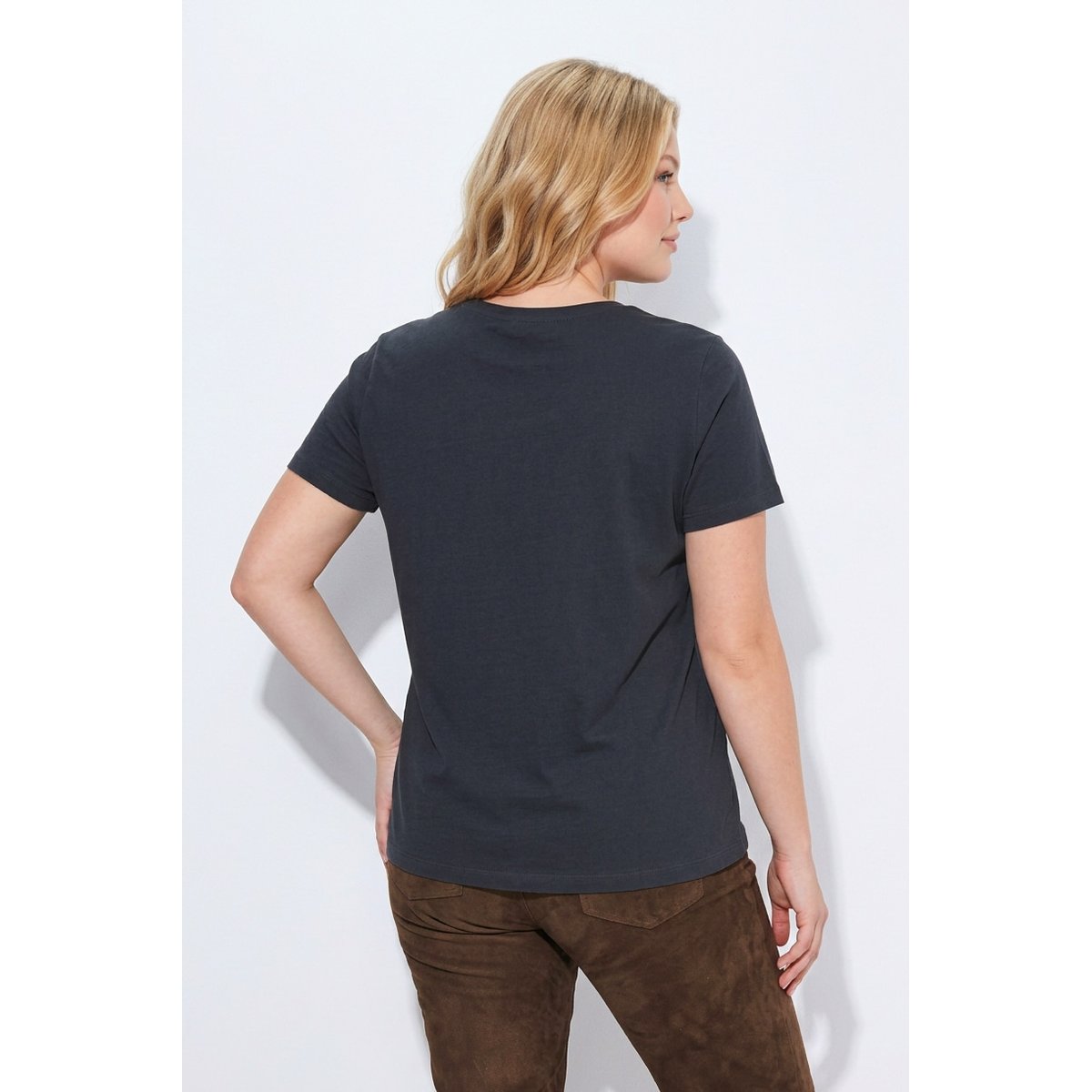 T-shirt motif cœur noir, ULLA POPKEN