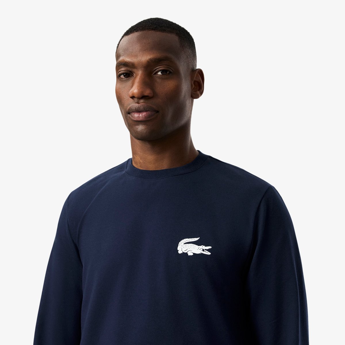 Sweatshirt d'intérieur en molleton bleu-525, LACOSTE