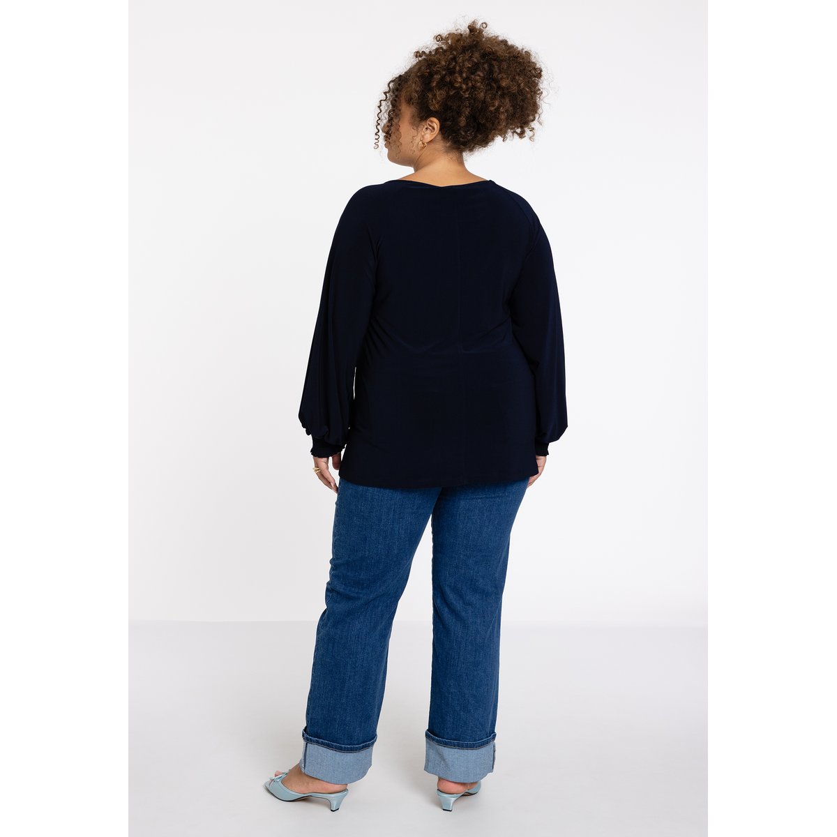 Tunique avec découpes bleu, YOEK