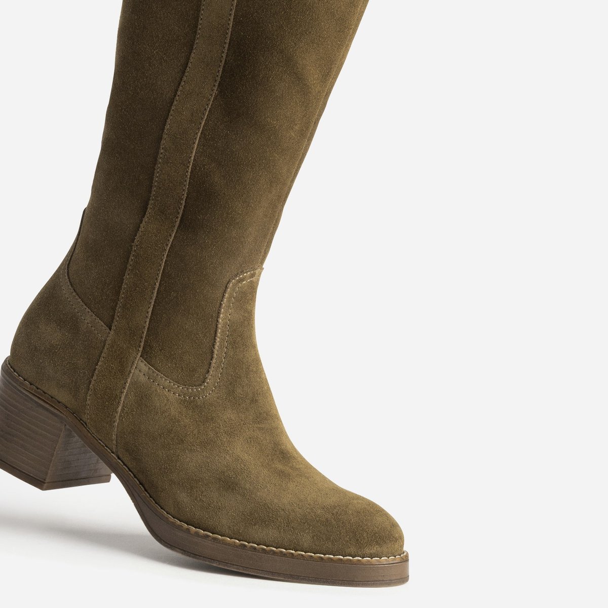 Botte À Talon en cuir MAXINE taupe, ERAM